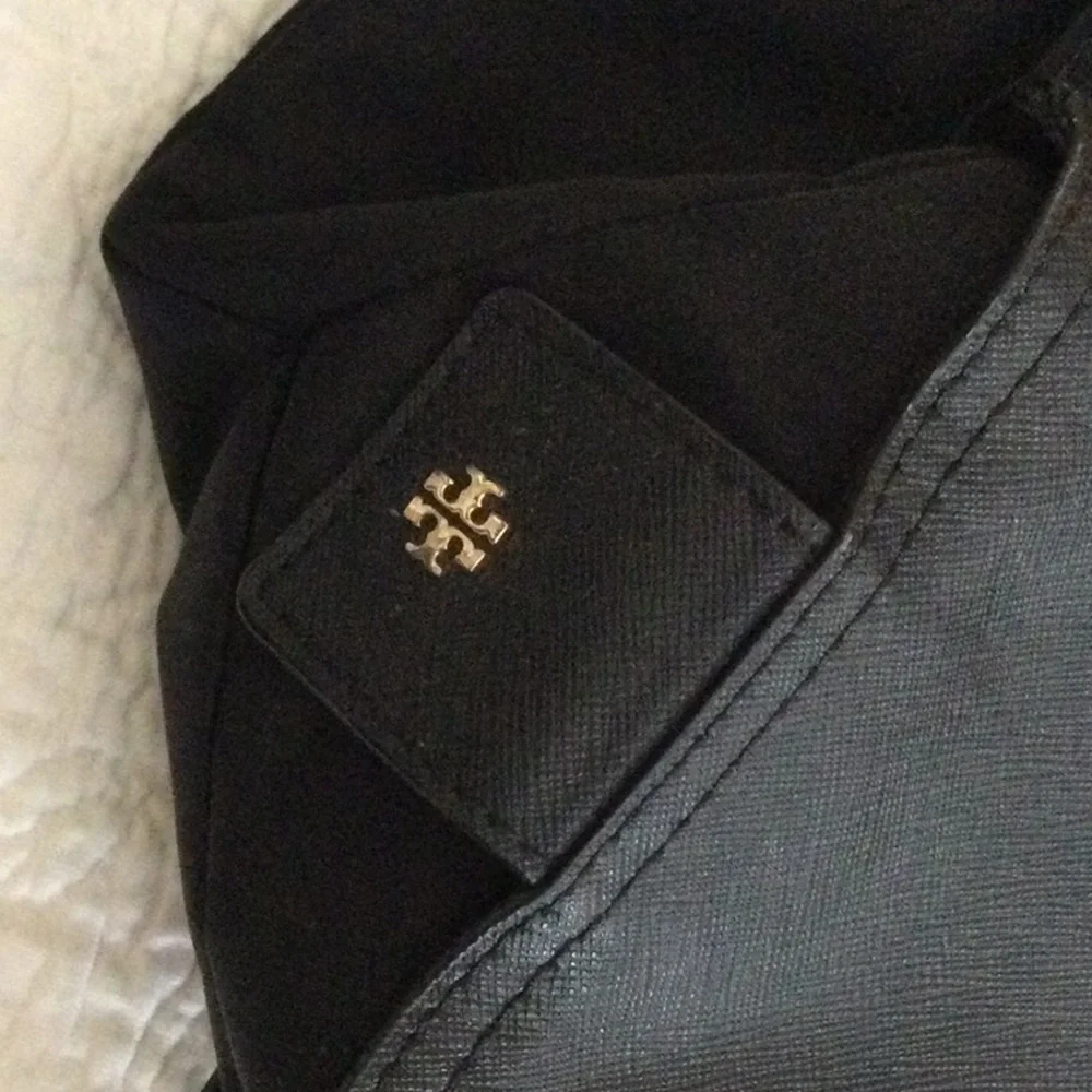 Tory Burch Black Nylon Laptop Tote